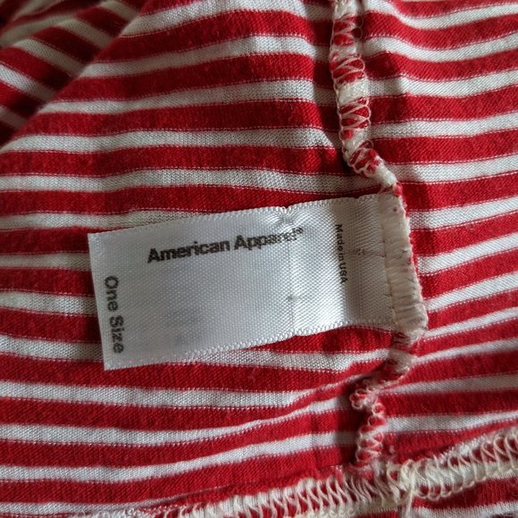 American Apparel Striped Crop Top, One Size - Picture 3 of 3